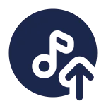 Upload Track SVG Icon